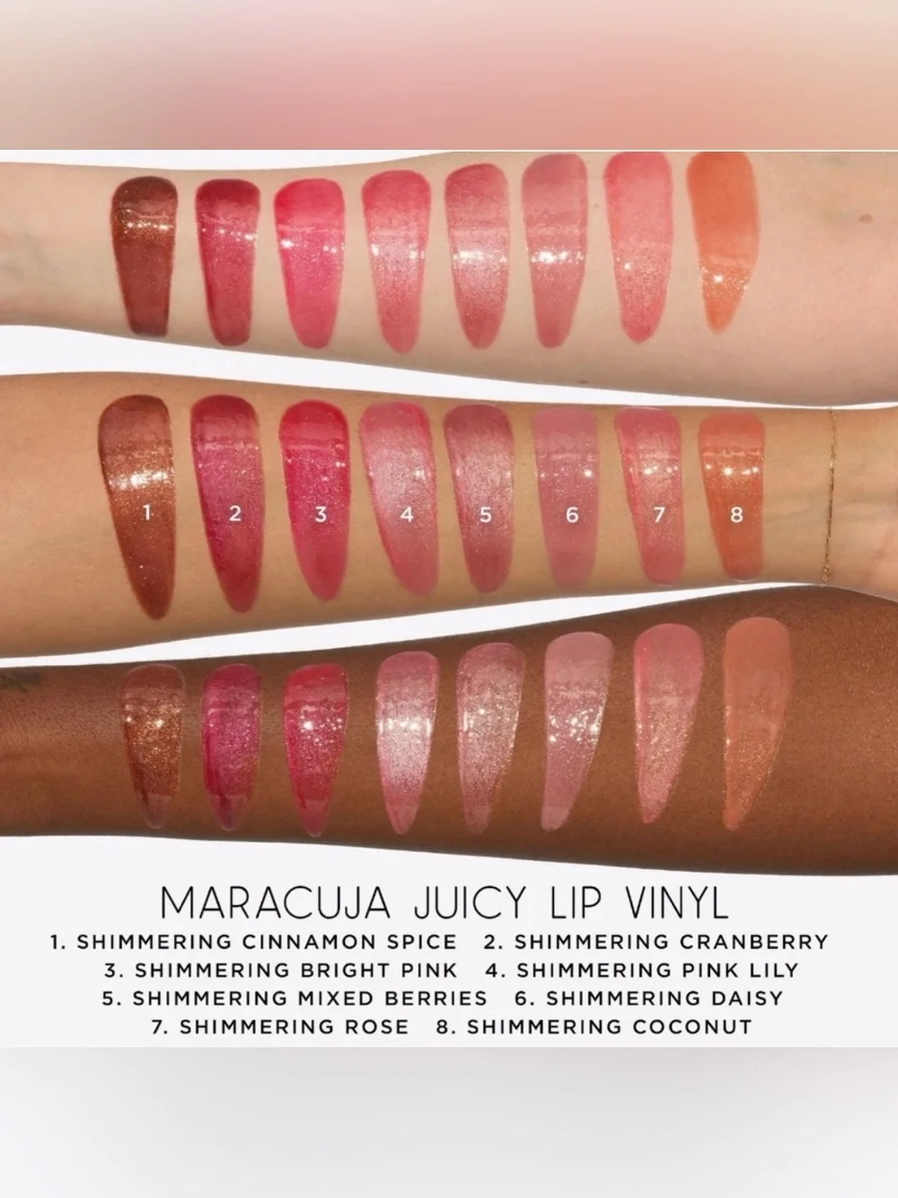 TARTE™ Maracuja Juicy Lip Vinyl Gloss in Shimmering Pink Lily, Full Size, NIB